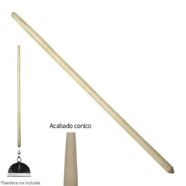 WOLFPACK LINEA PROFESIONAL Manche en bois racloir 1200 x 37 mm