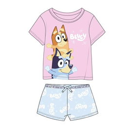 Cerdà - Pyjama court pour enfant 4 ans en jersey simple à l'effigie de Bluey - Modèles assortis