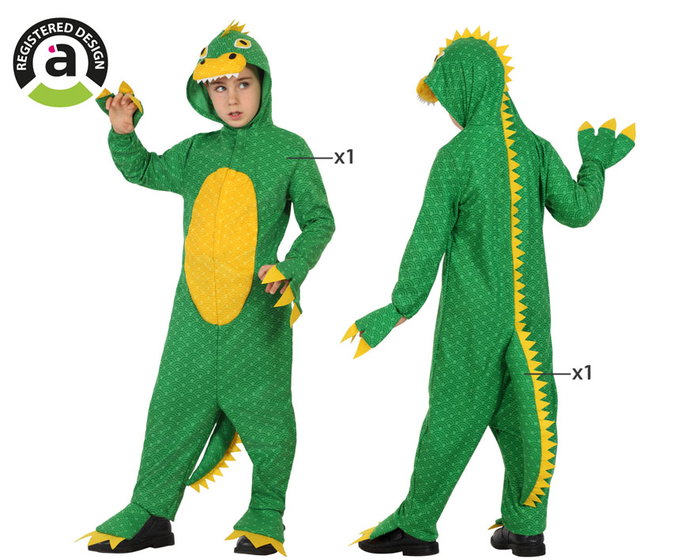 atosa Déguisement Dinosaure pour Enfant Unisexe - Vert atosa Déguisement Dinosaure pour Enfant Unisexe - Vert
