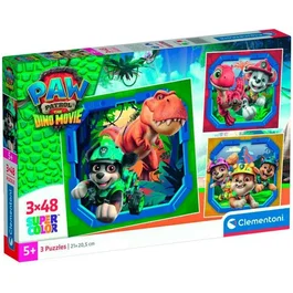 Clementoni Coffret 3 Puzzles Pat' Patrouille Dino Movie 3x48 pièces