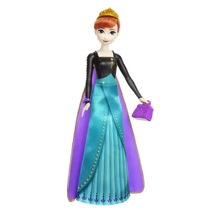 Mattel Poupée Surprise Disney Frozen Spin & Reveal Anna - La Reine des Neiges HXD27 avec 5 Accessoires et Sachets Mystère