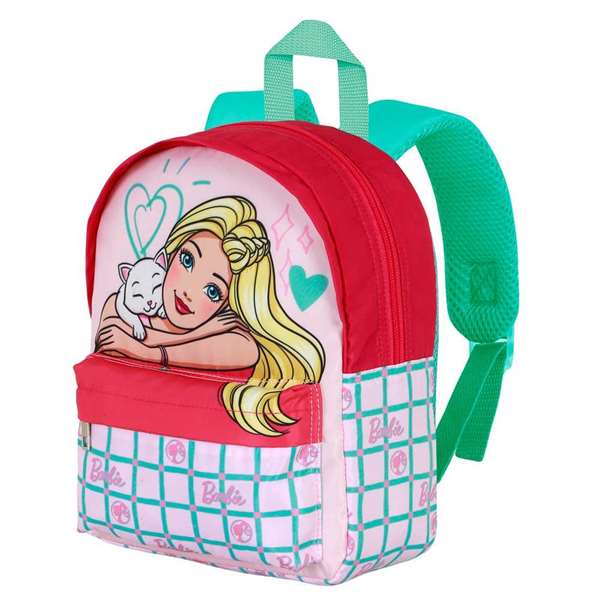 Karactermania Mochila Preescolar Joy Barbie Pets - Sac à dos pour enfant 3 ans, léger avec compartiment à fermeture éclair et dos aéré, dimensions 22 x 9 x 27 cm