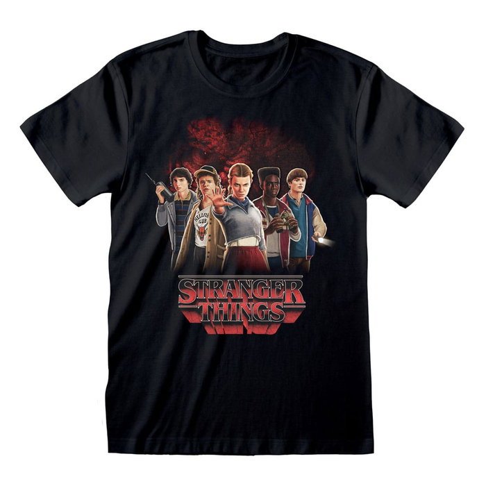Heroes Inc T-Shirt Stranger Things Group with Vecna behind (M) Heroes Inc T-Shirt Stranger Things Group with Vecna behind (M)