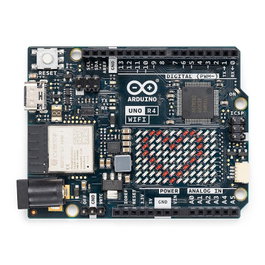 Arduino Uno R4 WiFi Carte de Développement avec Matrice LED 12x8, WiFi, Bluetooth, DAC, USB-C et Connecteur Qwiic