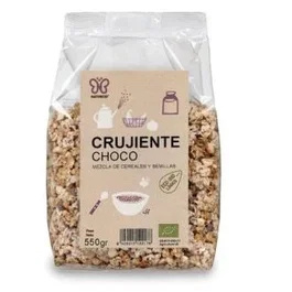 NATURCID Granola Croquante Chocolat Noir 350g Bio - Céréales et Graines avec Pépites de Chocolat, Riche en Fibres, sans OGM, sans BPA