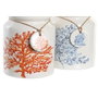 DKD Home Decor Lot de 2 pots pour ustensiles de cuisine Corail