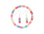 Innspiro Perles en plastique Cubes lettres couleurs assorties 6mm 1000u.