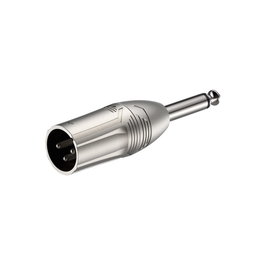 ROXTONE Adaptateur XLR Femelle vers Jack 6,3 mm Mâle Mono – Métal Premium