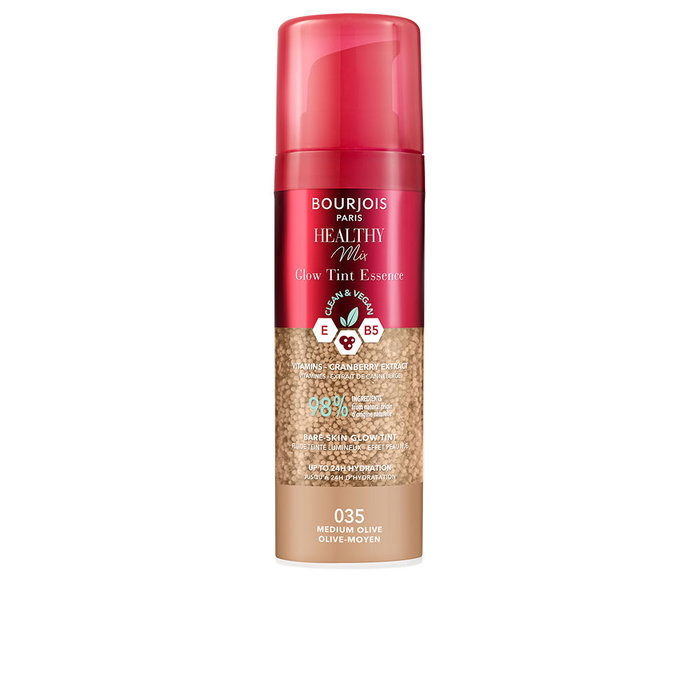 Bourjois Healthy Mix Glow Tint Essence - Fond de teint hydratant et éclat naturel, n°040 Olive Moyenne, 30 ml Bourjois Healthy Mix Glow Tint Essence - Fond de teint hydratant et éclat naturel, n°040 Olive Moyenne, 30 ml