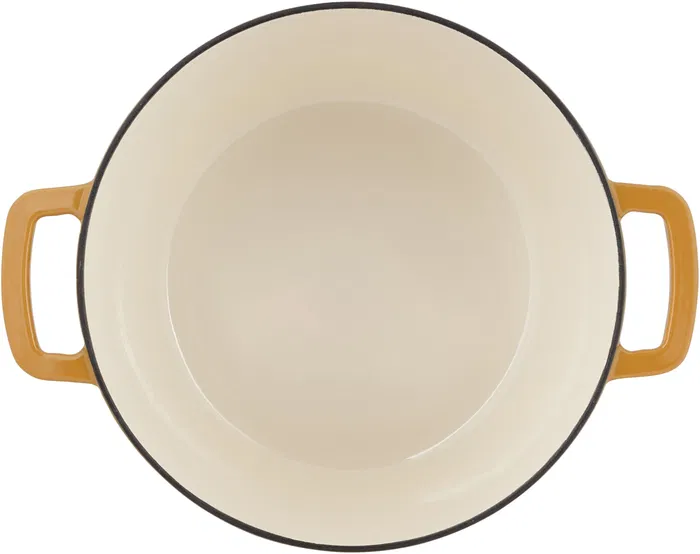 Cosy & Trendy - Cocotte en fonte émaillée Fontestic, Ø 28 cm, 6.15 L, pour tous feux dont induction, ambre