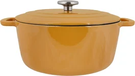 Cosy & Trendy Cocotte Fontestic en fonte émaillée, Ø28 cm, Ambre