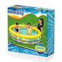 Bestway Piscine Gonflable Enfant 3 Anneaux Floral 168x38 cm +2 Ans Jardin 51203