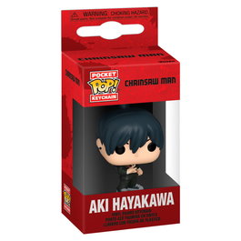 FUNKO Pocket POP Keychain Chainsaw Man Aki Hayakawa - Figurine Vinyle Japonais - 102 x,50 x 40 mm