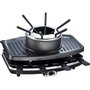 Continental Edison Appareil à raclette, gril et fondue 3 en 1 - Noir