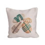 BigBuy Home Coussin Boho Cyan PET Pierre 45 x 10 x 45 cm