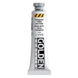 Golden Peinture Acrylique Heavy Body Jaune Transparente Oxyde de Fer 59 ml