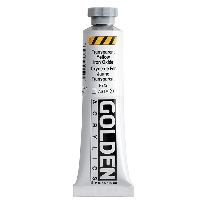 Golden Peinture Acrylique Heavy Body Jaune Transparente Oxyde de Fer 59 ml Golden Peinture Acrylique Heavy Body Jaune Transparente Oxyde de Fer 59 ml