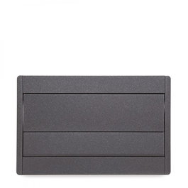 BACHMANN CONFERENCE Boîte Encastrée Gris Anthracite Métallisé 4 Modules Structure Intégrée