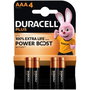Duracell Plus Power AAA LR03 1,5V - Pack de 4