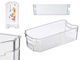 Kinvara Organisateur de Réfrigérateur 31,5x15,8x8,7 cm Plastique Transparent (Set de 18)