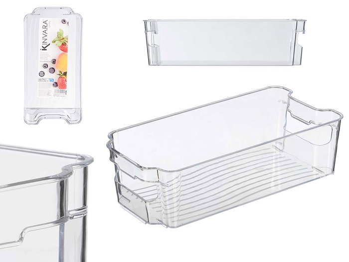 Kinvara Organisateur de Réfrigérateur 31,5x15,8x8,7 cm Plastique Transparent (Set de 18) Kinvara Organisateur de Réfrigérateur 31,5x15,8x8,7 cm Plastique Transparent (Set de 18)