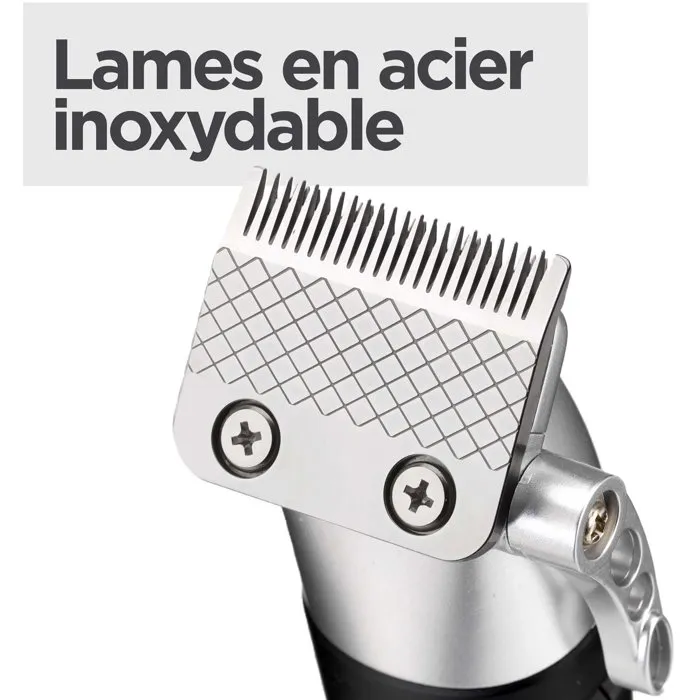 BaByliss Tondeuse cheveux Lithium Power P1359E avec 8 sabots et trousse de rangement
