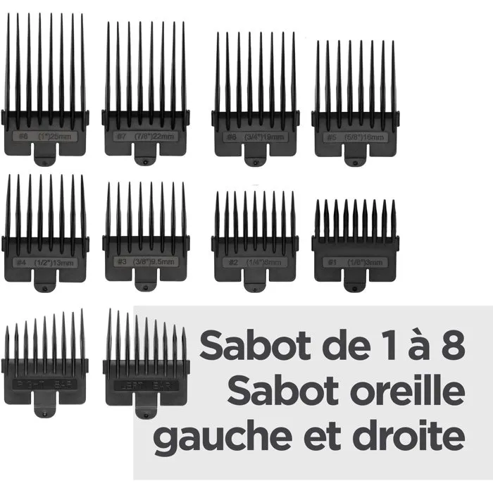 BaByliss Tondeuse cheveux Lithium Power P1359E avec 8 sabots et trousse de rangement
