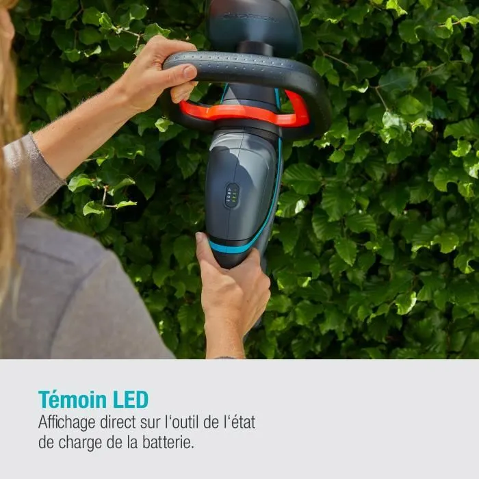 Gardena Taille-haies sur batterie ComfortCut 60/18V - Lames 60 cm, Batterie Li-ion 18V/2.5Ah incluse, pour une coupe précise