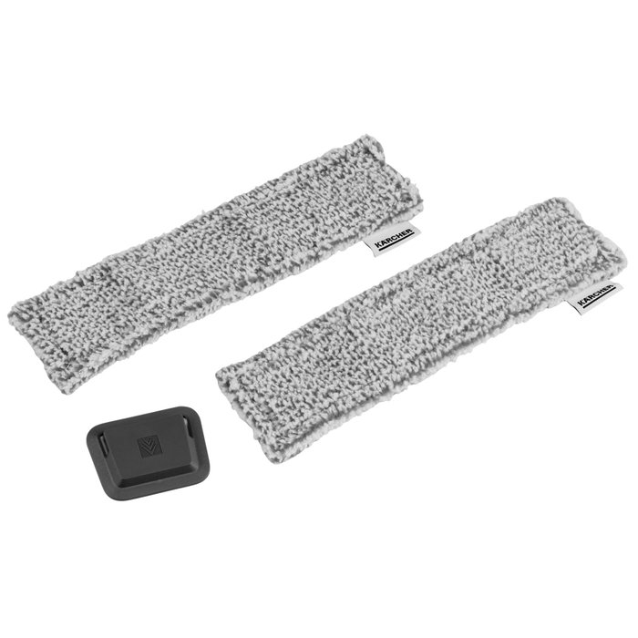 Kärcher Lot de 2 chiffons microfibres outdoor velcro gris Kärcher Lot de 2 chiffons microfibres outdoor velcro gris