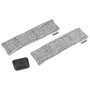 Kärcher Lot de 2 chiffons microfibres outdoor velcro gris