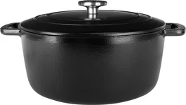 Cosy & Trendy Cocotte Fontestic en fonte émaillée - 24 cm - Noir
