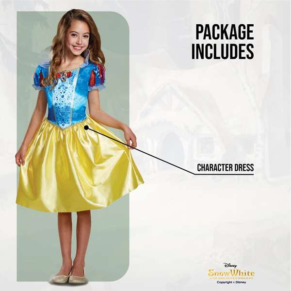 Liragram Déguisement enfant Disney Princesa Blancanieves Classic, 7-8 ans