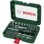 Bosch Set de cliquets 1/4" 37 pièces - Douilles, embouts, cliquet 72 dents, couple 93 Nm, coffret