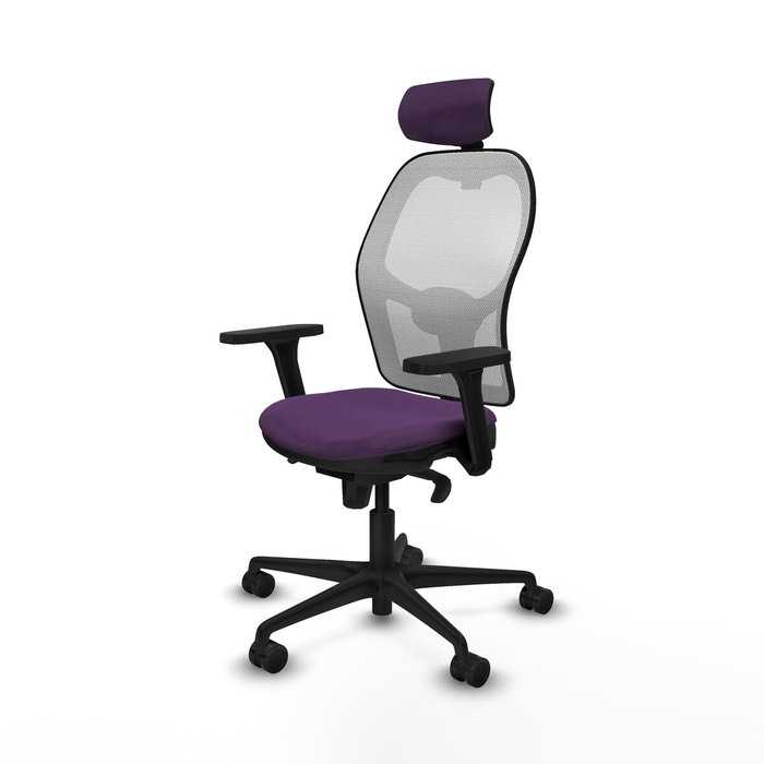 Piqueras y Crespo Chaise de Bureau Jorquera Violet avec Appui-tête