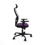 Piqueras y Crespo Chaise de Bureau Jorquera Violet avec Appui-tête