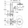 Grohe Colonne de douche Vitalio Start System 250 Noir Mat