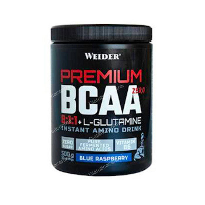 WEIDER PREMIUM BCAA+L-GLUTAMINA Blue Raspberry 500g WEIDER PREMIUM BCAA+L-GLUTAMINA Blue Raspberry 500g
