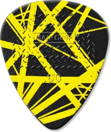 DUNLOP Pack 24 Médiators Signature EVH Frankenstein Jaune 0,60 mm