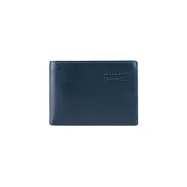 Piquadro Obidos Portefeuille Homme en Cuir Mince Bleu Marine PU4823W110R
