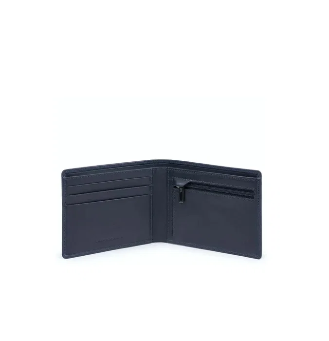 Piquadro Obidos Portefeuille en cuir Mince Bleu marine PU4823W110R Piquadro Obidos Portefeuille en cuir Mince Bleu marine PU4823W110R