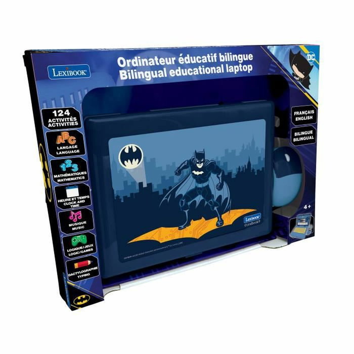 Lexibook Ordinateur portable éducatif Batman - 124 activités - Bleu