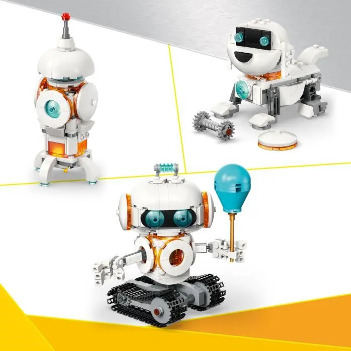 Lego 31164 Creator 3-en-1 - Set de Construction Robot Spatial, Chien et Fusée avec Pièces Lumineuses - 281 Pièces - À Partir de 8 Ans