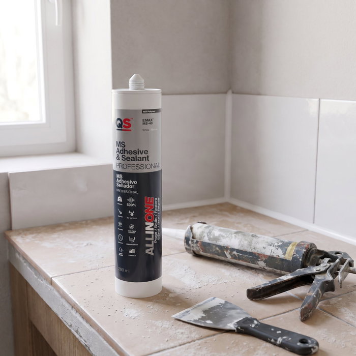 QS ADHESIVOS EMAX MS-40 Blanc 290 ml