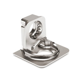 ITALIANA FERRAMENTA Support latéral PK2 avec cazoleta, nickel gris, épaisseur 25 mm