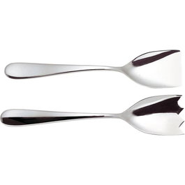 Alessi Nuovo Milano Couverts à Salade en Acier Inoxydable 18/10