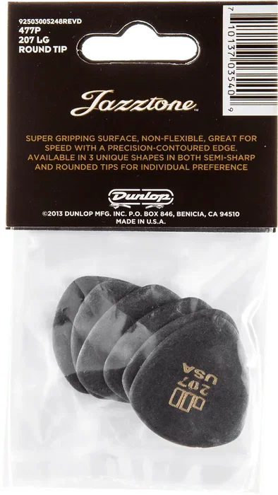 DUNLOP Pack de 6 médiators Jazztone Sharp Tip - Large