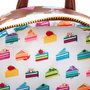 LOUNGEFLY Sac à dos Princess Cakes Disney - Sac à dos Loungefly 26 cm - Dimensions 22.5 x 26.25 x 11.25 cm