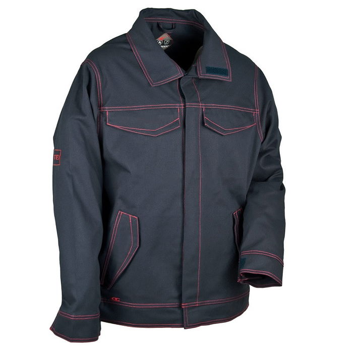 Cofra Veste de soudeur Flametec 100% Coton Traitement Anti-flamme Tailles 52-60 Cofra Veste de soudeur Flametec 100% Coton Traitement Anti-flamme Tailles 52-60