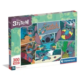 Clementoni - Puzzle Stitch Super 300 Pièces - Dessins Animés - Pour Enfants à partir de 3 Ans - 48,5 x 33,5 cm