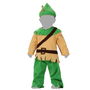 Déguisement Bébé Lutin / Robin Hood 24 Mois, Vert avec détails marron - Ensemble 3 pièces (chapeau, haut, pantalon) en polyester